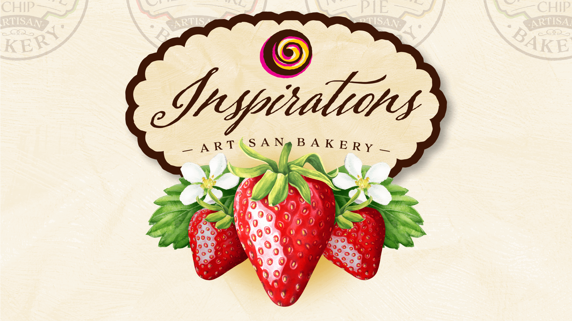 Inspirations Artisan Bakery Strawberries Illustration