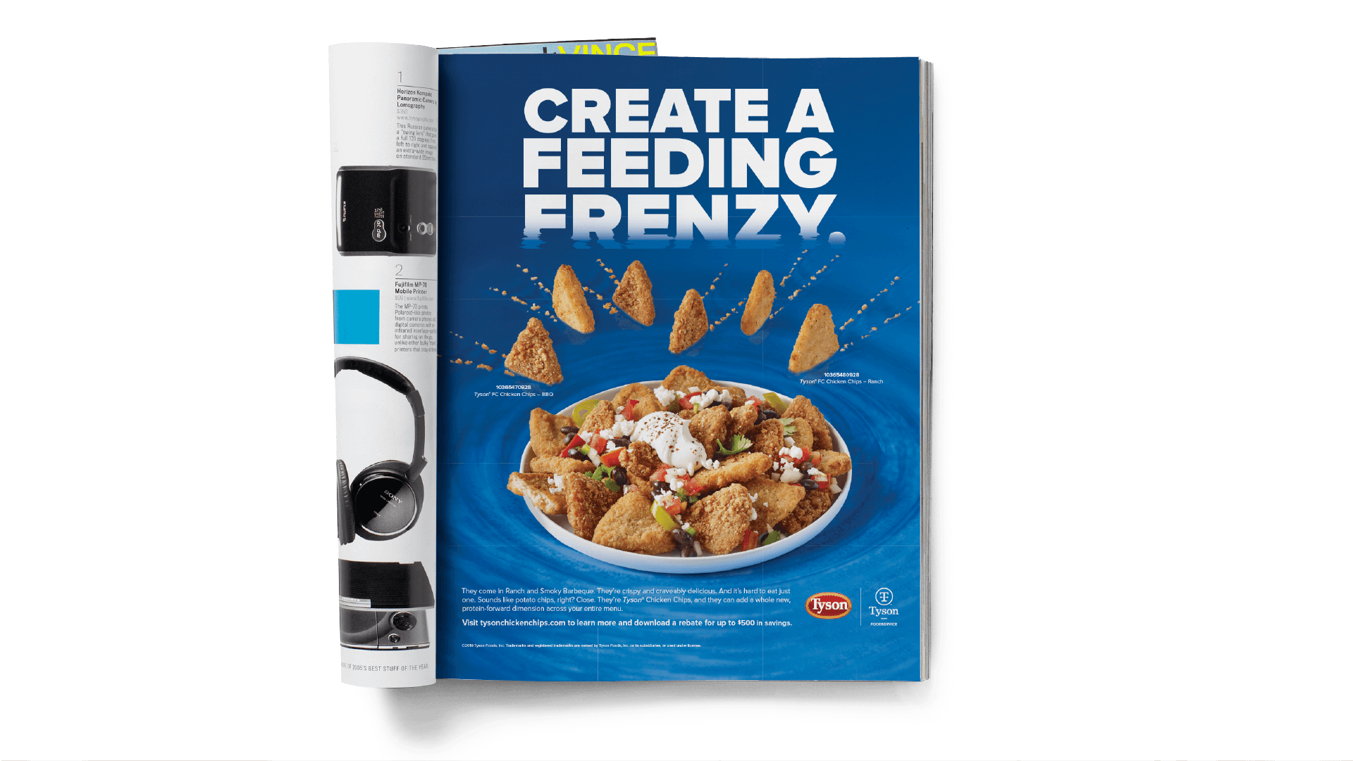 Tyson Chicken Chips Create A Feeding Frenzy Print Ad