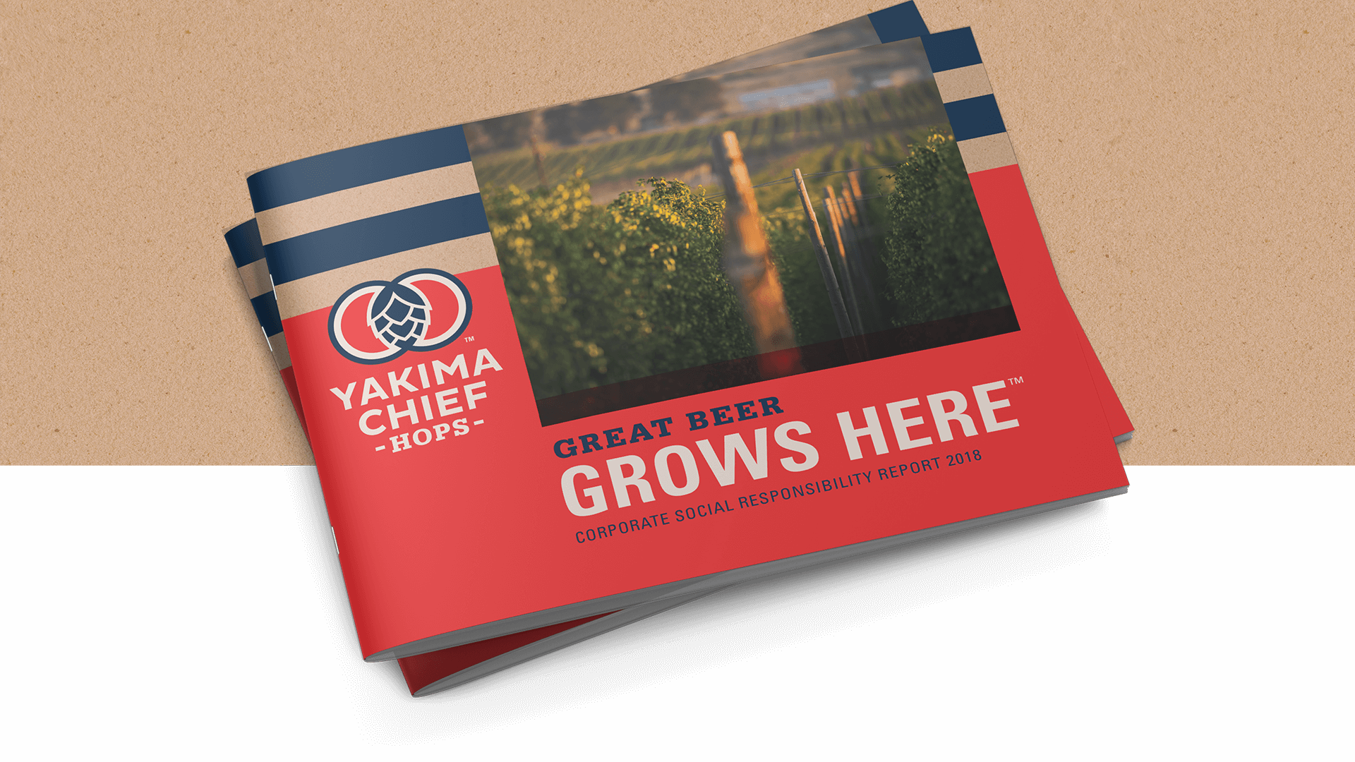Yakima Chief Hops CSR Report Booklets Stacked