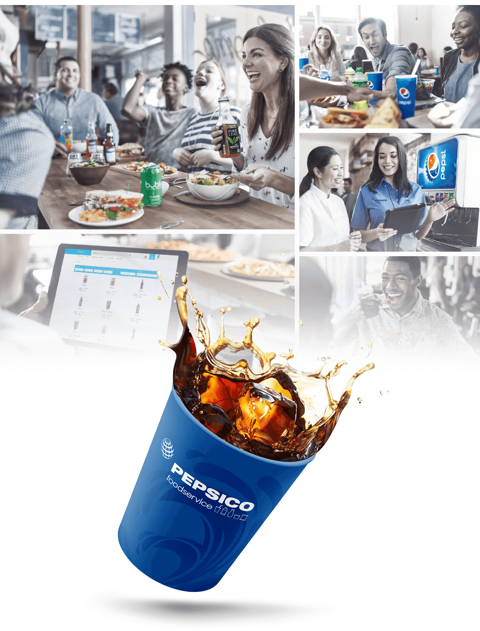 PepsiCo Foodservice Photography & Cola Splashed Cup