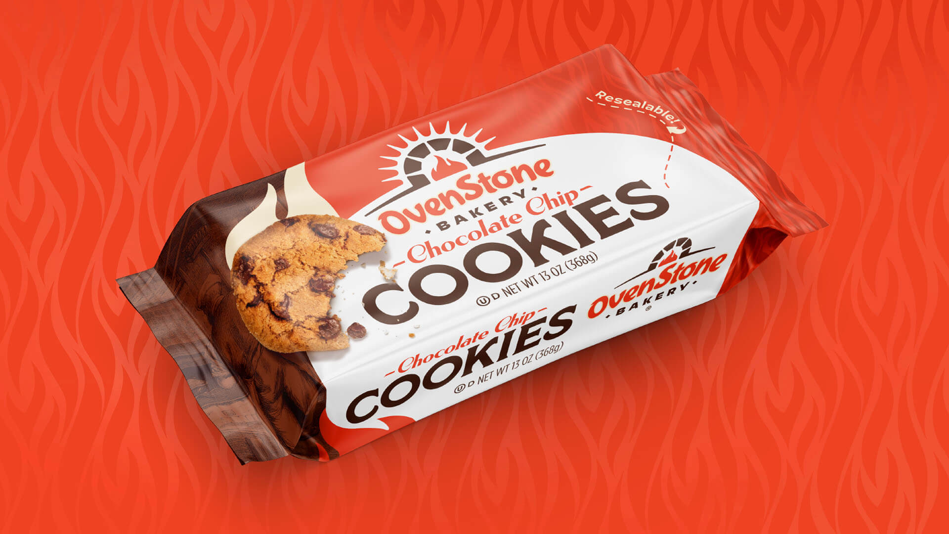 OvenStone Bakery Chocolate Chip Cookies Packaging
