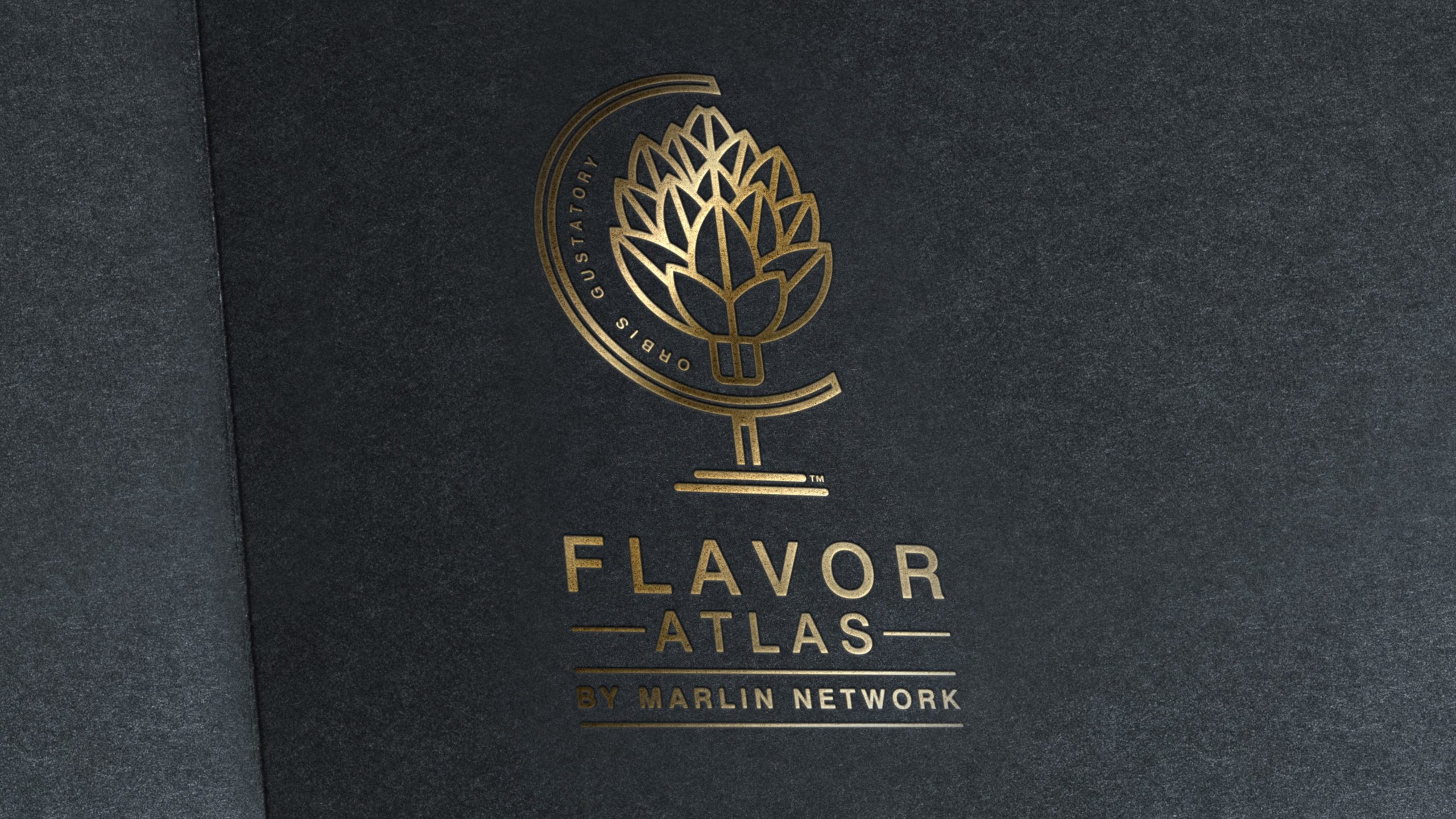 gold embossed Flavor Atlas logo